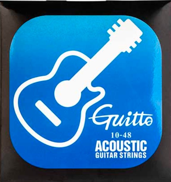 GSA-010 Комплект струн для акустической гитары, 10-48, Guitto