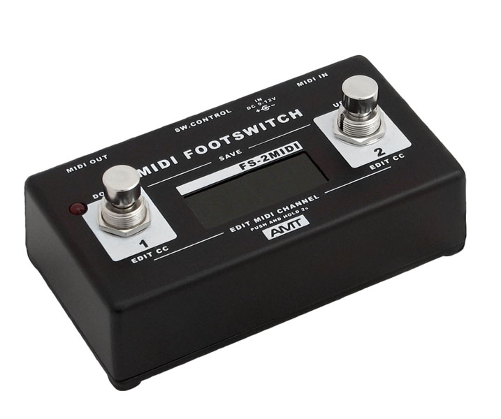 FS-2-M MIDI-футсвитч для комбо-усилителей и предусилителей, AMT Electronics