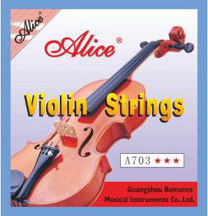 A703 Комплект струн для скрипки, никель Alice
