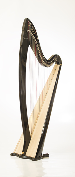 RHL004 Арфа леверсная, 36 струн, цвет: черный, Resonance Harps