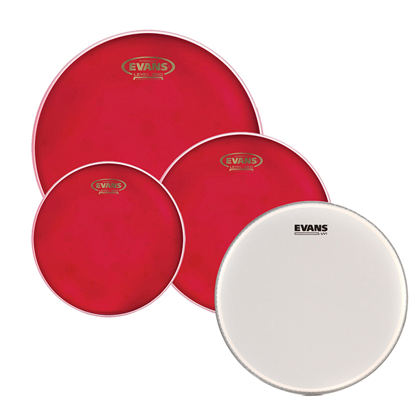 EPP-HRUV1-F Hydraulic Red Fusion Набор пластиков для малого и том барабана (10, 12, 14")+14", Evans
