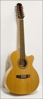 JC980EA Электро-Акустическая гитара джамбо 12-струнная с вырезом Strunal
