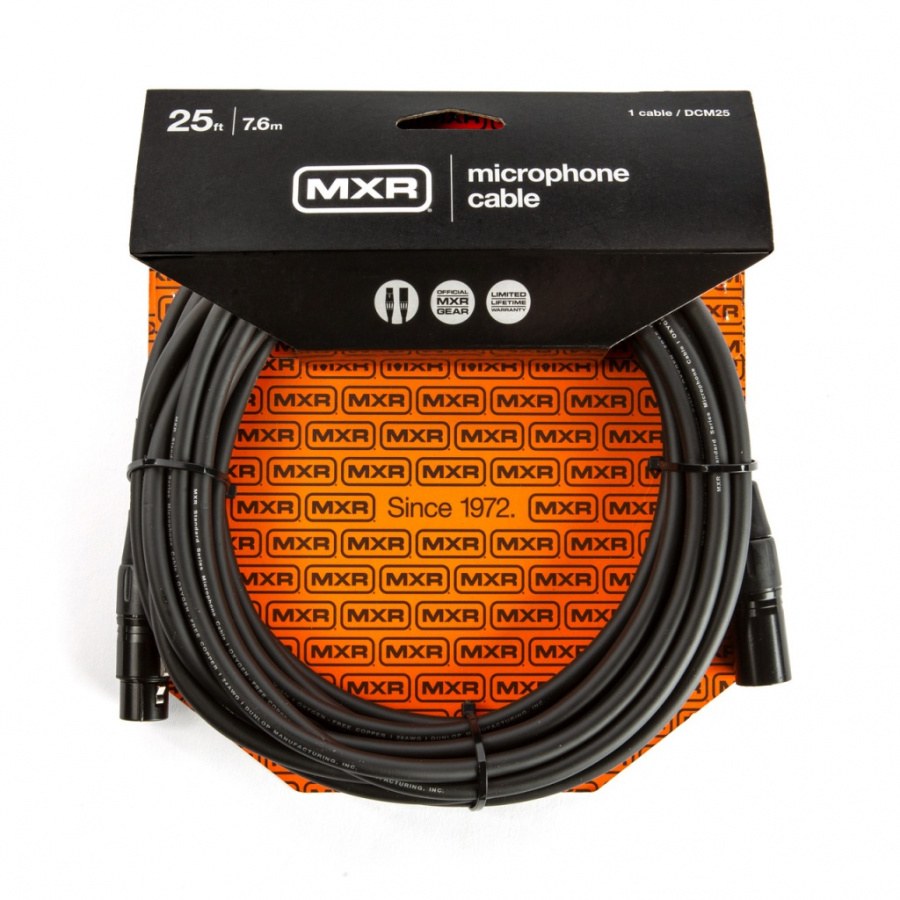 DCM25 MXR Микрофонный кабель, 7.6м, Dunlop