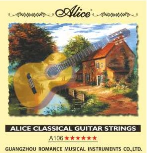 AC106-H Комплект струн для классической гитары, нейлон, посеребренная медь Alice