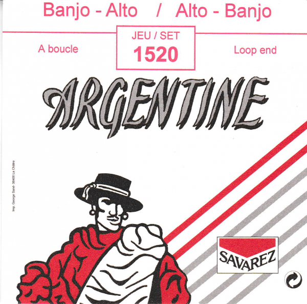 1520 Argentine Комплект струн для банджо альт, петля, Savarez
