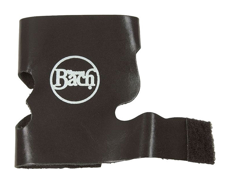 8311BV Чехол (рубашка) для защиты помпового механизма трубы/корнета, кожа, с липучкой, чёрный, Bach