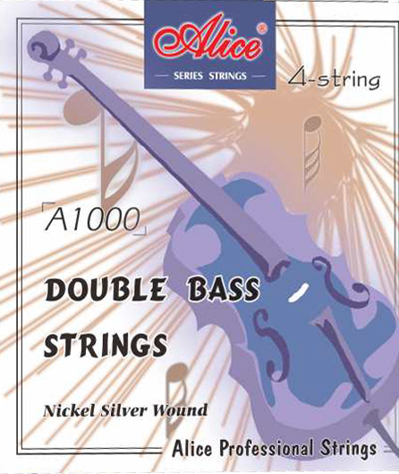 A1000(3/4-4/4) Комплект струн для контрабаса. Alice