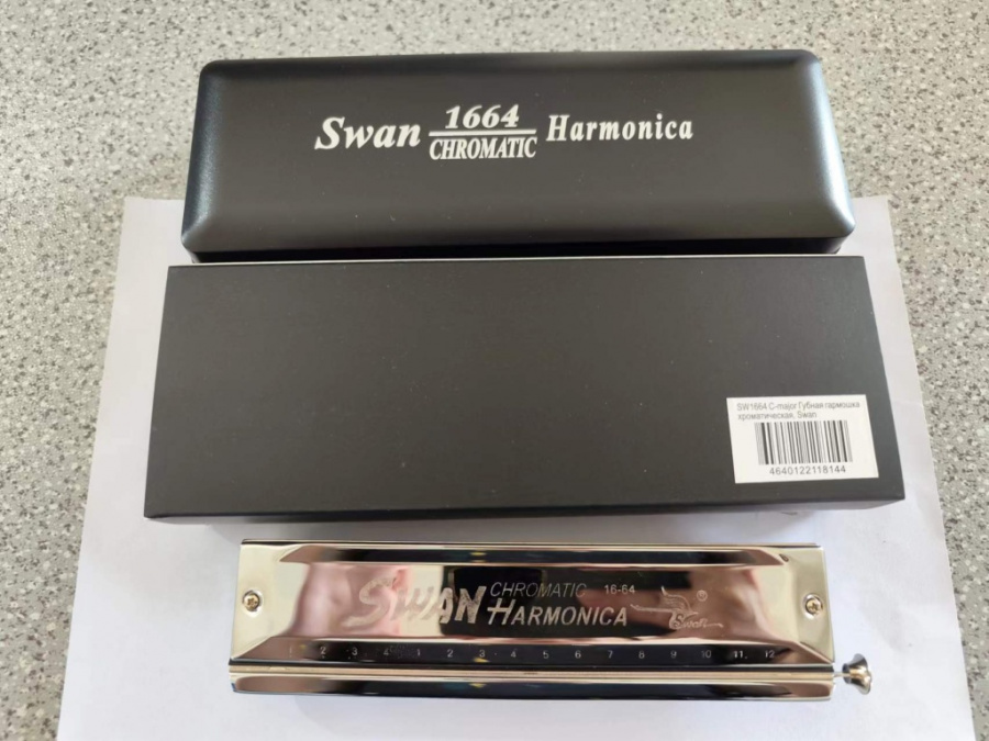 SW1664 C-major Губная гармошка хроматическая, Swan