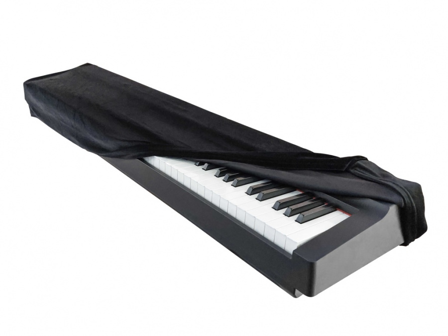 Ака-115В Накидка для цифрового пианино, бархат, черная, Lutner