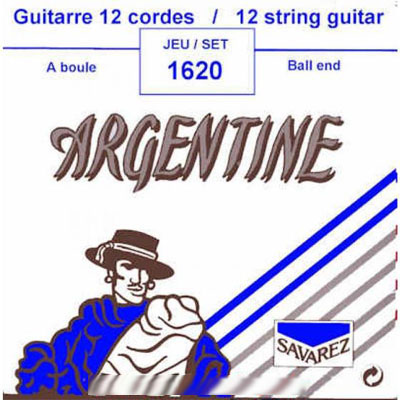 Комплект струн для 12-струнной гитары Savarez Argentine 1620