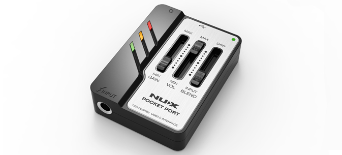 POCKET-PORT Портативный гитарный аудио USB интерфейс, Nux Cherub