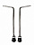 BDS012-095355CR Ножки бас-барабана, 9.5х355мм, сталь, 2шт, LDrums