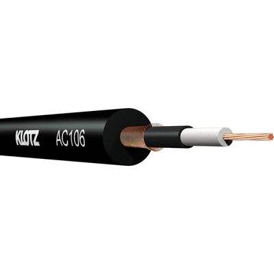 AC106SW.050 Кабель акустический 0,22мм2, небалансный, 50м, черный, Klotz
