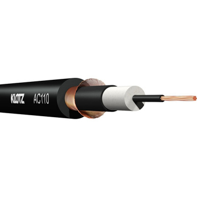 AC110SW.030 Кабель акустический 0,22мм2, небалансный, 30м, черный, Klotz