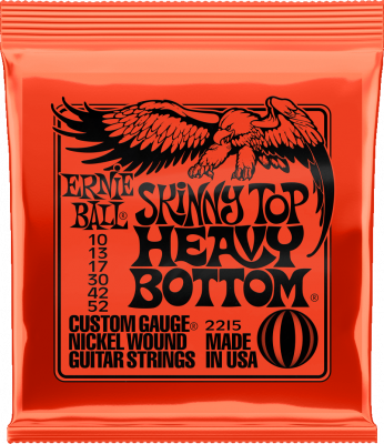 Комплект струн для электрогитары Ernie Ball Skinny Top Heavy Bottom P02215