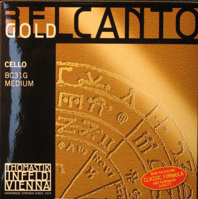 Комплект струн для виолончели Thomastik Belcanto Gold BC31G