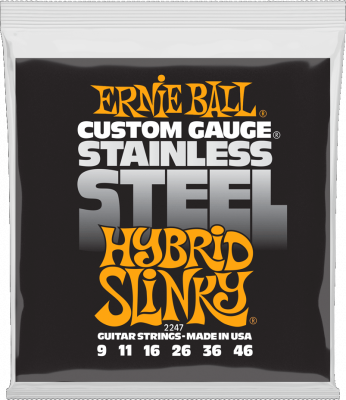 Комплект струн для электрогитары Ernie Ball Hybrid Slinky Steel P02247