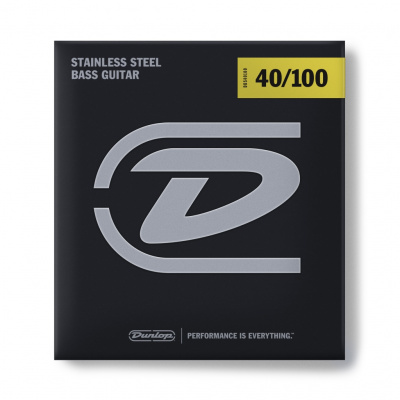 DBS40100 Комплект струн для бас-гитары, нерж.сталь, Light, 40-100, Dunlop