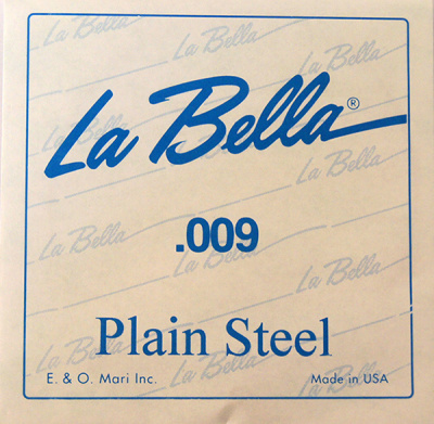 PS009 Отдельная струна, без оплетки, 009, La Bella