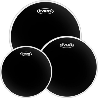 ETP-CHR-F Black Chrome Fusion Набор пластика для том барабана 10"/12"/14", Evans