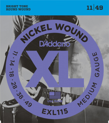 Комплект струн для электрогитары D'Addario EXL115