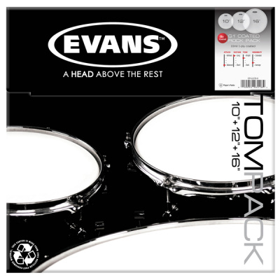 Пластики для томов Evans Rock ETP-G1CTD-R