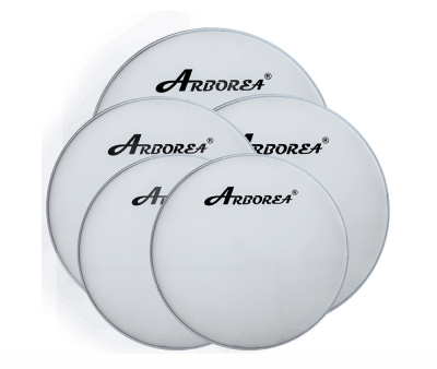 ARDLW-14 Пластик для малого и том барабана 14", белый, Arborea