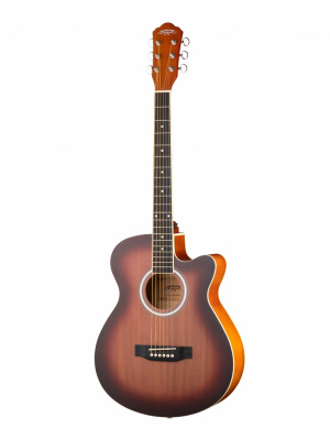 HS-4040-MAS Акустическая гитара, с вырезом, красный санберст, Naranda