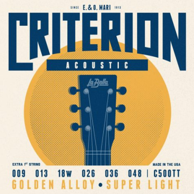 C500TT Criterion Комплект струн для акустической гитары 009-048 La Bella