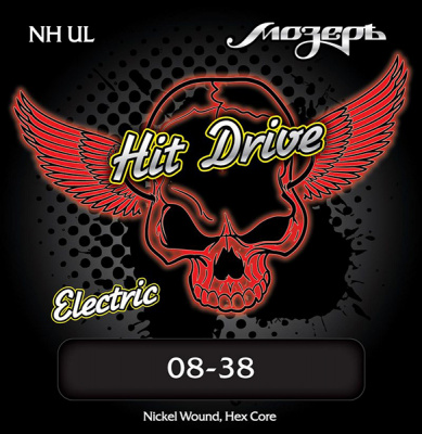NH-UL Hit Drive Ultra Light Комплект струн для электрогитары, 8-38, Мозеръ